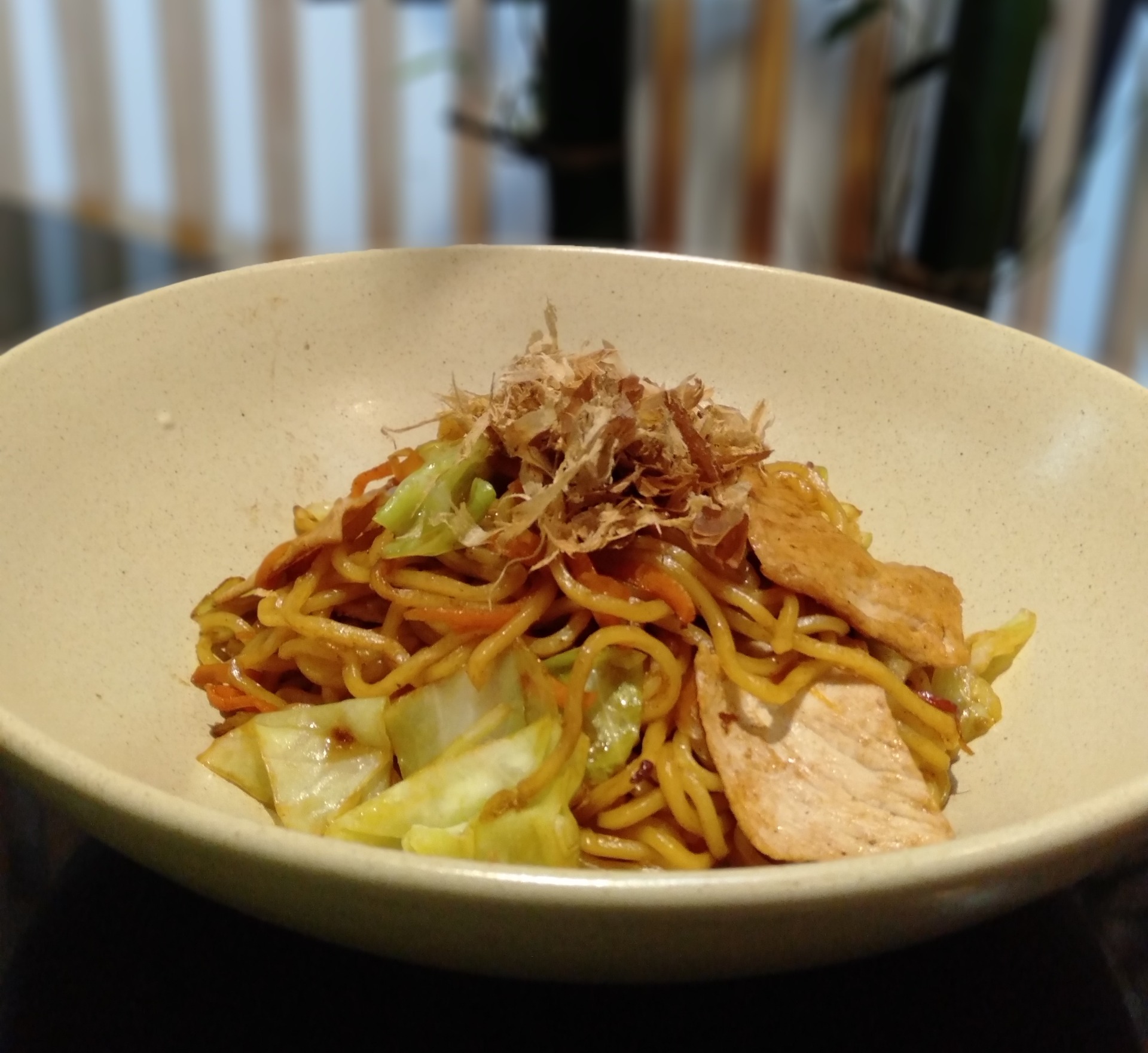 Yakisoba con carne